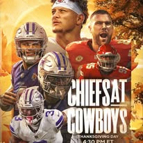 Poster Chiefs at Cowboys Thanksgiving Day